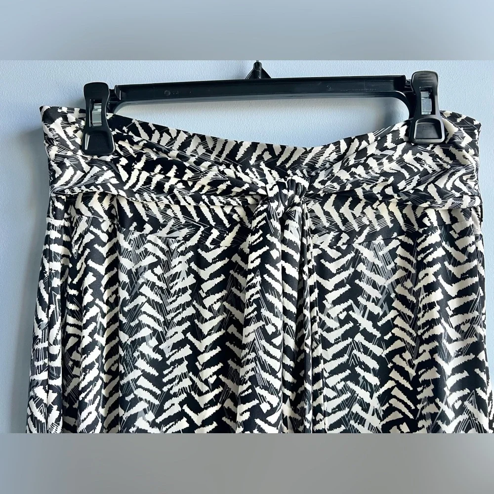 Ny Collection Women’s Petite Maxi Skirt With Sash Waist Tie Size Large